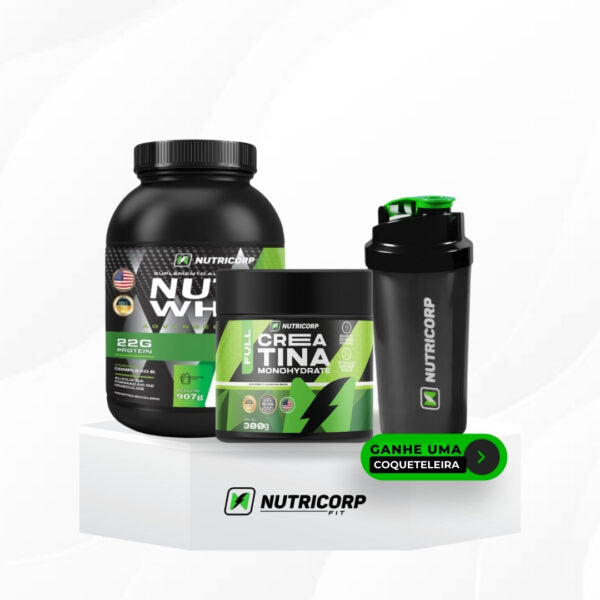 Combo- Whey Baunilha e Creatina Full+ Coqueteleira de Brinde