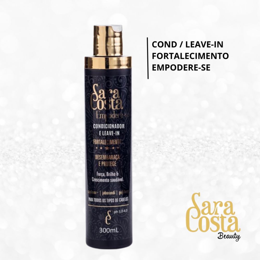 CONDICIONADOR / LEAVEN FORTALECIMENTO PARA TODOS TIPOS DE CABELOS - SARA COSTA BEAUTY