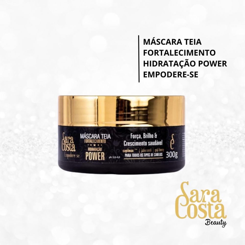 MÁSCARA TEIA FORTALECIMENTO HIDRATAÇÃO POWER - SARA COSTA BEAUTY